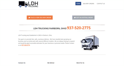 Desktop Screenshot of ldhtrucking.com