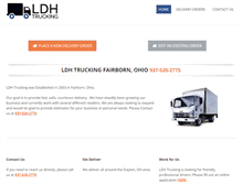 Tablet Screenshot of ldhtrucking.com